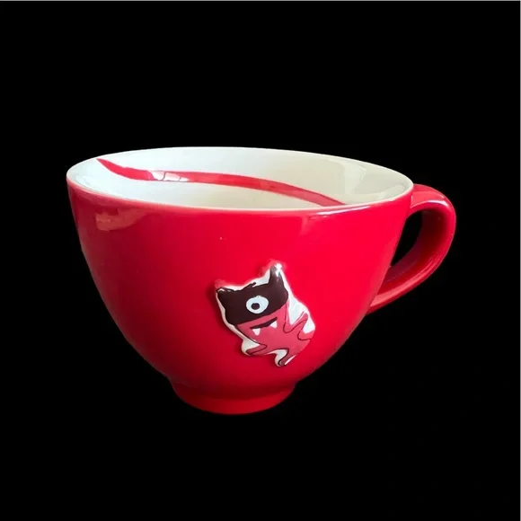 Starbucks | Dining | Starbucks 206 Halloween Ceramic Oversized Boo Cup  Ghost Mug Red White | Poshmark